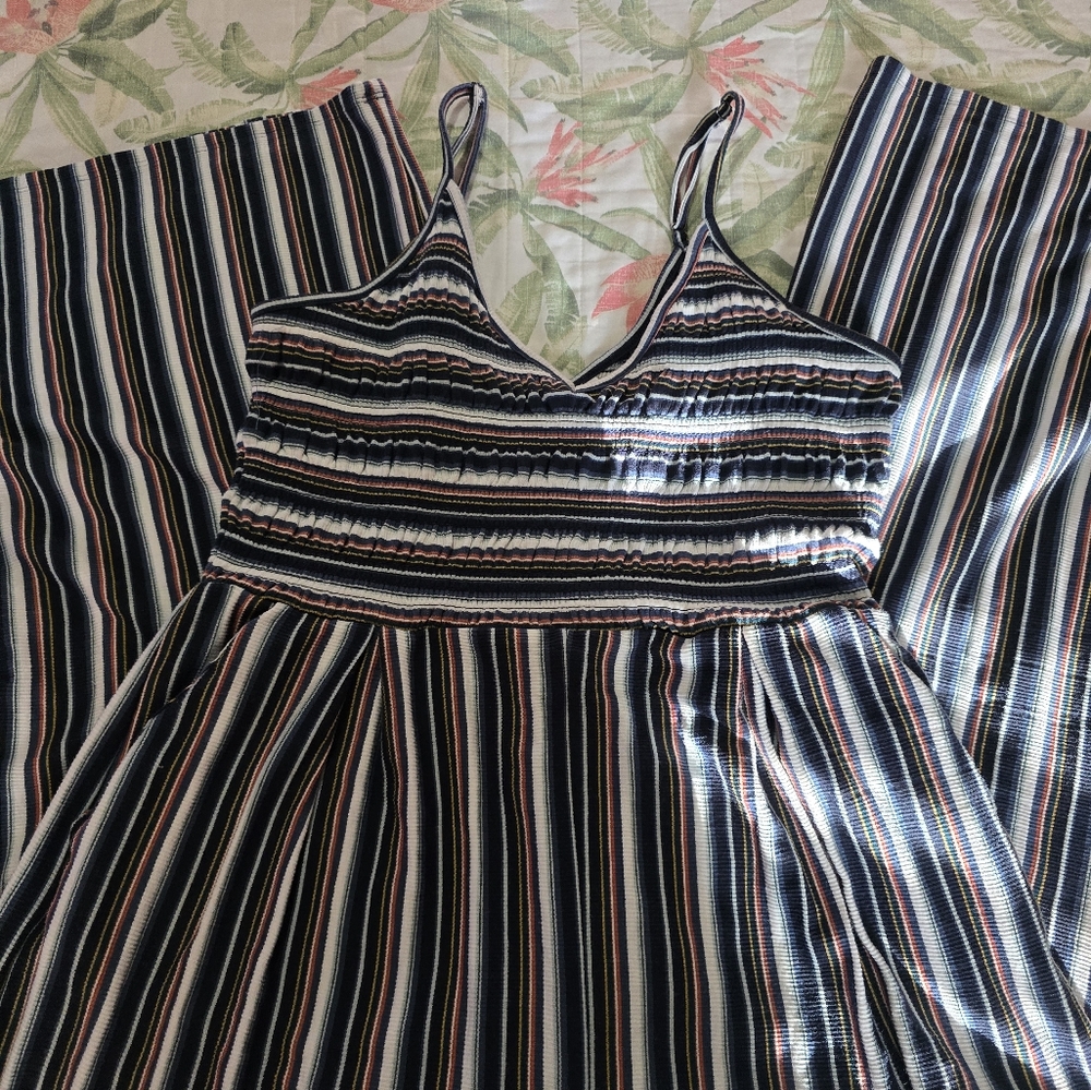 Xhilaration Multicolor Striped Jumpsuit